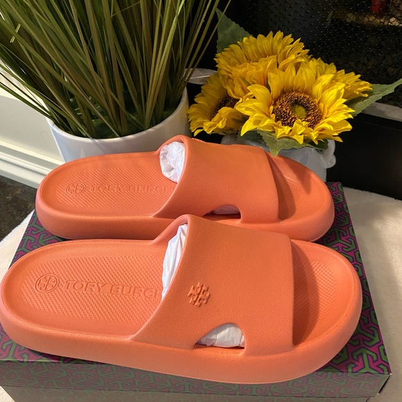 Tory Burch Shower Slide Sandals - Picture 2 of 7